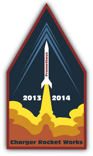The Charger Rocket Works Prometheus Logo